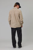 Just Another Fisherman Boatyard Shirt - Tan Check