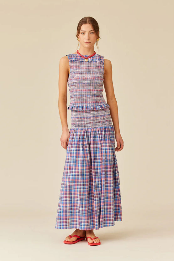 Ruby Anastasia Tank - Poolside Tartan