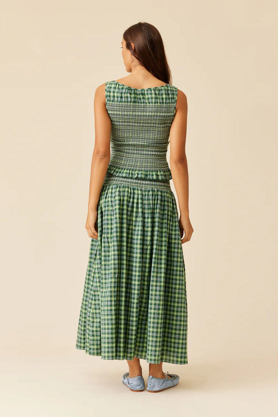 Ruby Anastasia Tank - Green Tartan