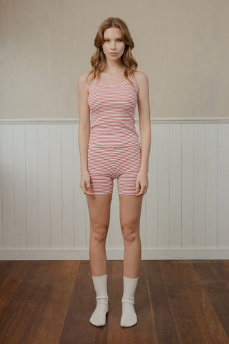 Caitlin Crisp Essential Tank - Red Stripe