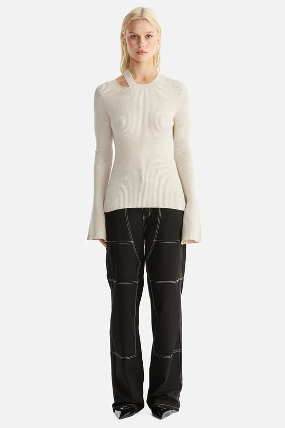 Ena Pelly Tasmin Knit Top - Birch