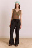 Damson Madder Tatianna Trouser - Pinstripe