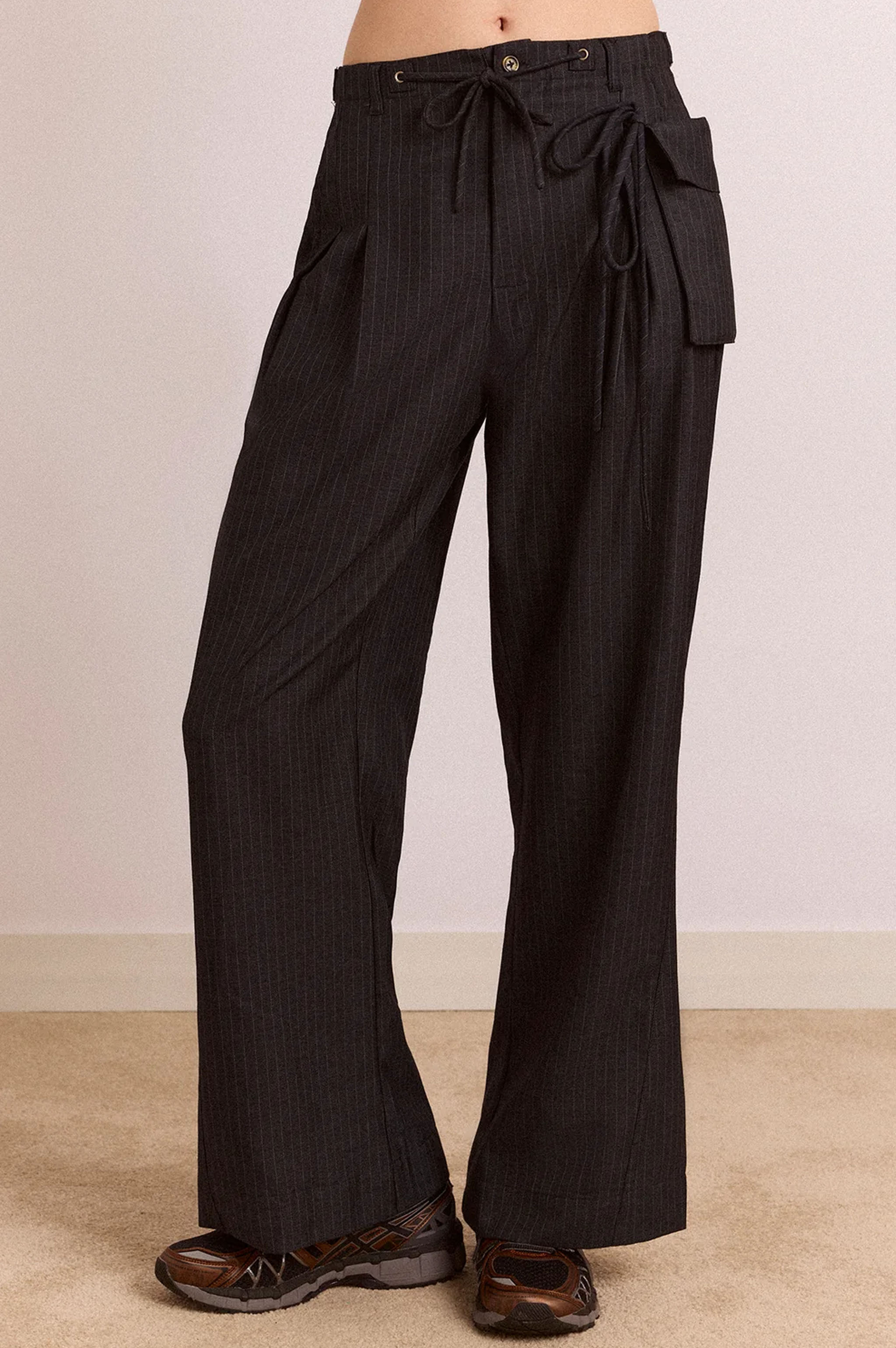 Damson Madder Tatianna Trouser - Pinstripe