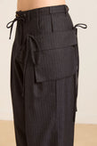 Damson Madder Tatianna Trouser - Pinstripe