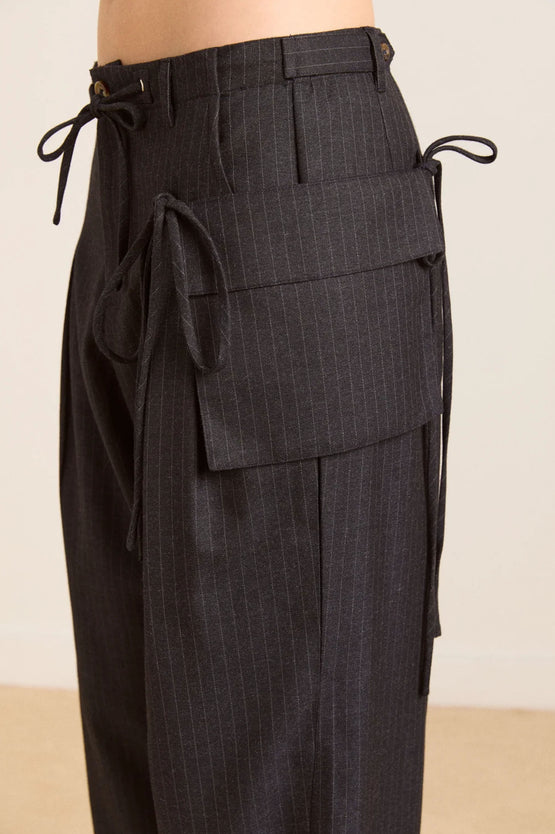 Damson Madder Tatianna Trouser - Pinstripe