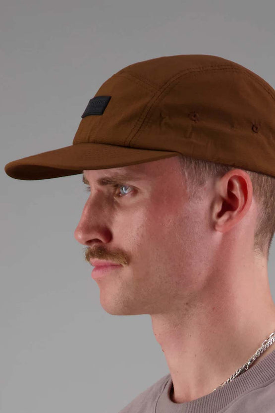 Just Another Fisherman Tech Angler 5 Panel Cap - Havana