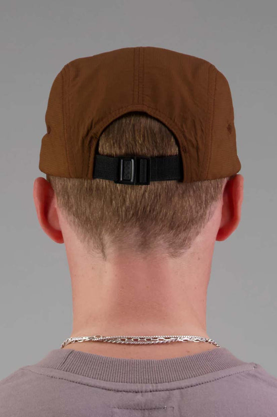 Just Another Fisherman Tech Angler 5 Panel Cap - Havana