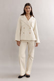 Caitlin Crisp Teddy Cropped Trench - Ivory