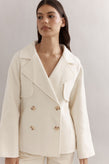 Caitlin Crisp Teddy Cropped Trench - Ivory