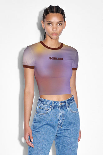 Ksubi Refract Sott SS Baby Tee - Euphoria