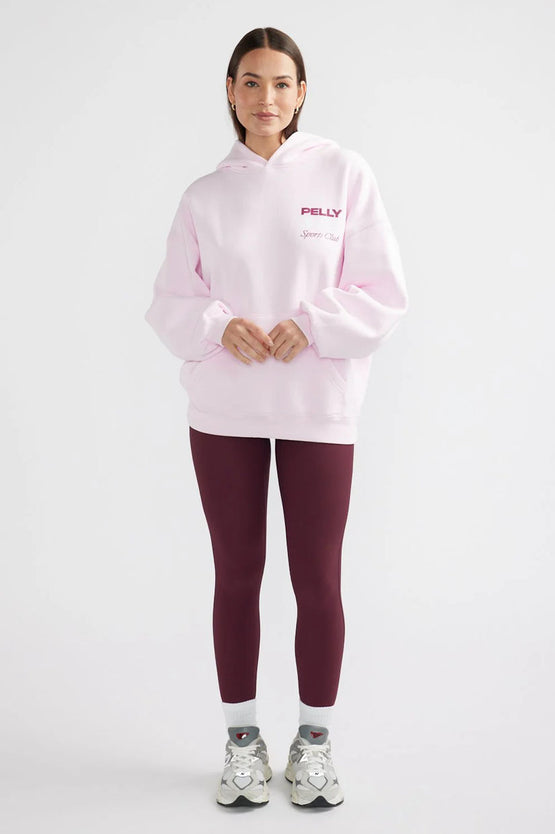 Ena Pelly Tennis Logo Hoodie - Candy Pink