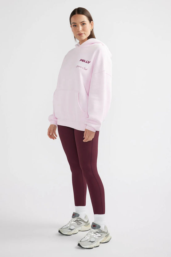 Ena Pelly Tennis Logo Hoodie - Candy Pink