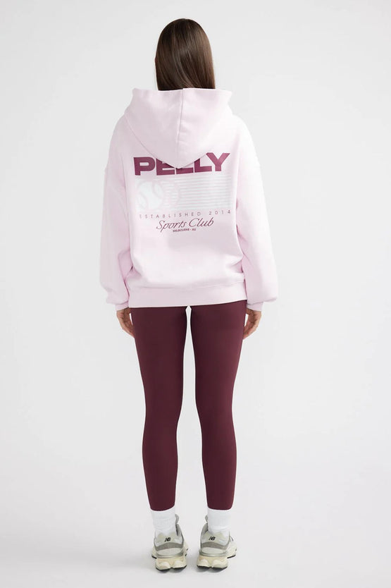 Ena Pelly Tennis Logo Hoodie - Candy Pink