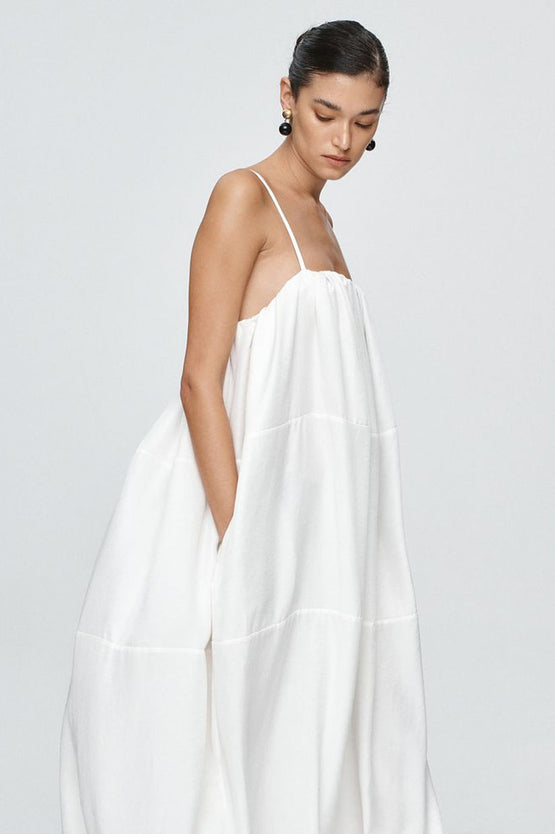 Marle Terrance Dress - Blanc