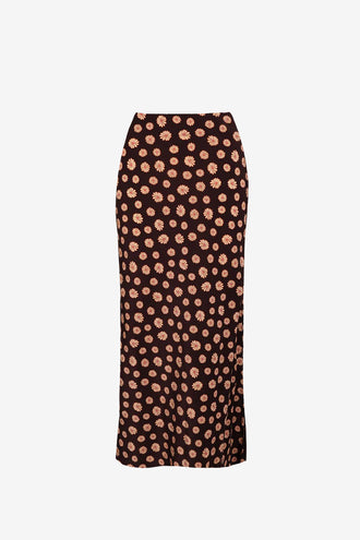 Ruby Thea Skirt - Brown Ditzy