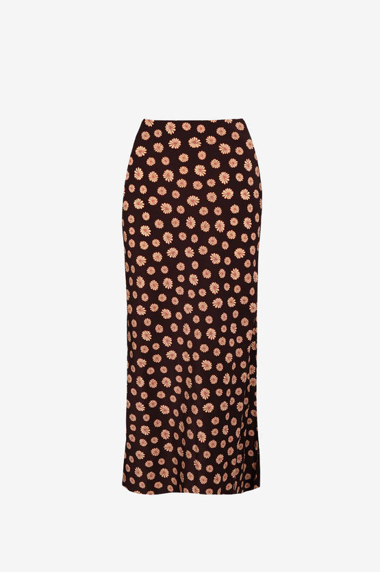 Ruby Thea Skirt - Brown Ditzy