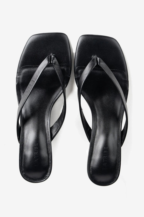 La Tribe Thong Heel - Black