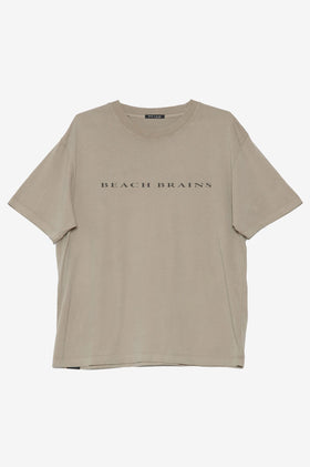Beach Brains Logo Tide Tee - Desert