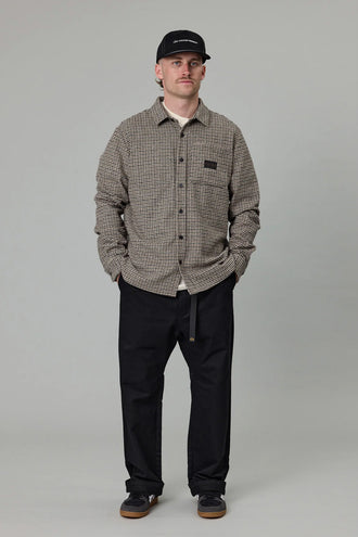 Just Another Fisherman Tooth Over Shirt - Brown