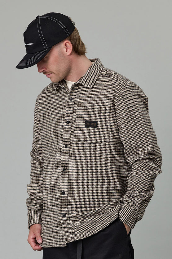 Just Another Fisherman Tooth Over Shirt - Brown