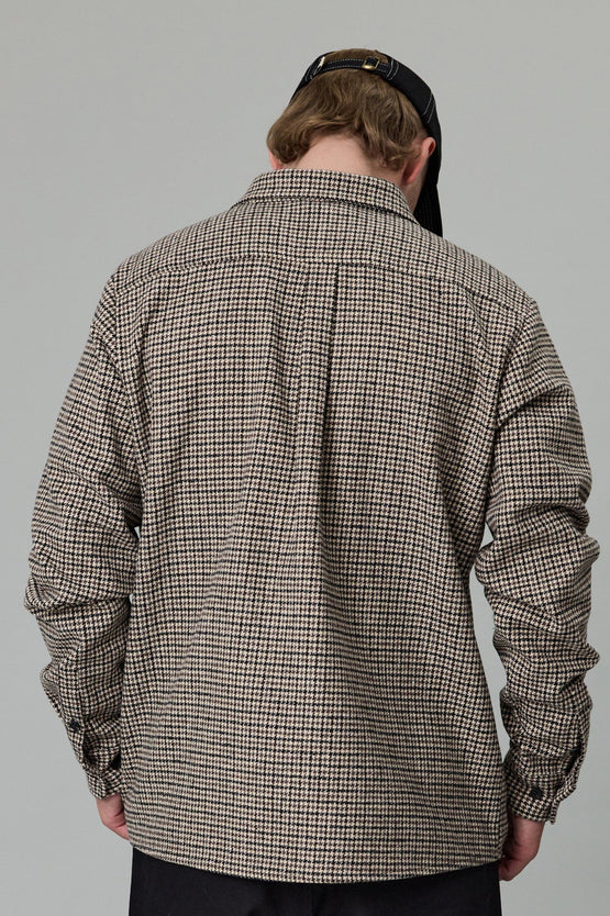 Just Another Fisherman Tooth Over Shirt - Brown