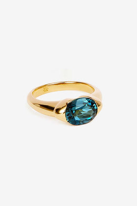 By Charlotte Scared Jewel Ring - Topaz