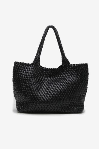 La Tribe Woven Tote Bag - Black