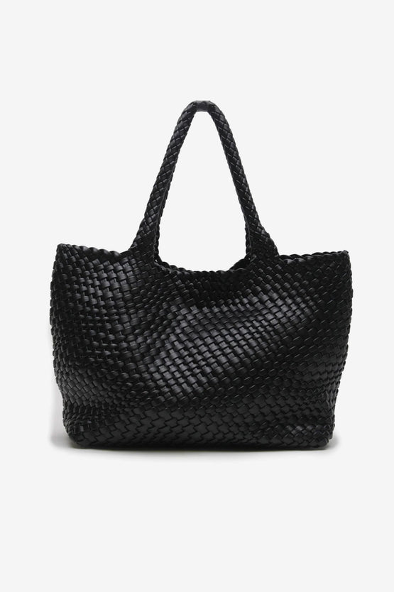 La Tribe Woven Tote Bag - Black