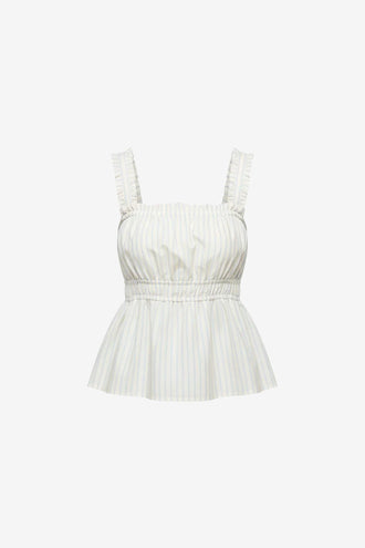 Ruby Trulli Top - Butter Blue Stripe