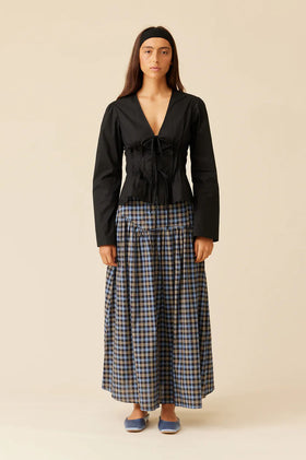 Ruby Trulli Skirt - Black Tartan
