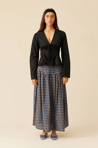Ruby Trulli Skirt - Black Tartan