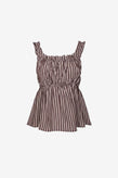 Ruby Trulli Top - Brown Stripe