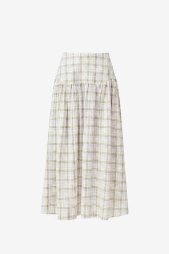 Ruby Trulli Skirt - Hydrangea Tartan