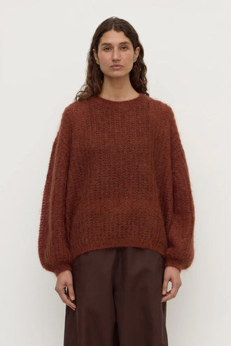 Assembly Tulsa Mohair Knit - Burnt Amber