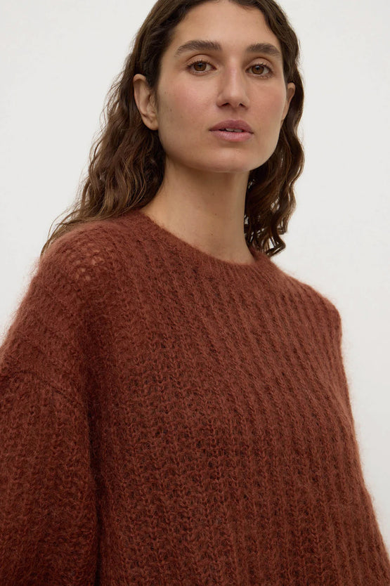 Assembly Tulsa Mohair Knit - Burnt Amber