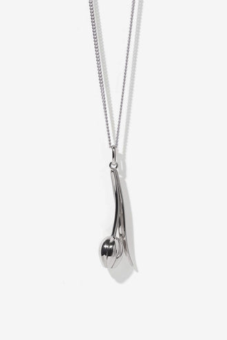 Meadowlark Tulip Necklace - Silver