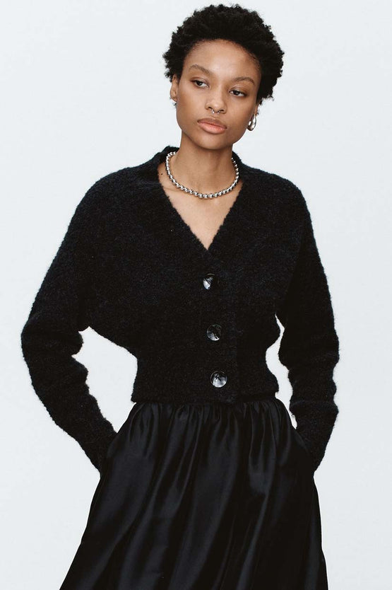 Marle Tulip Cardigan - Black