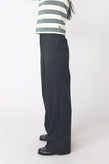 Sylvester Twill Wide Leg Trouser - Black