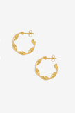 La Tribe Twisted Hoop Medium - Gold