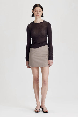 Commoners Ultrafine LS Layer Tee - Black