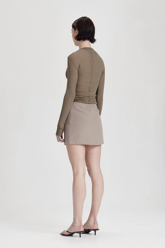 Commoners Ultrafine LS Layer Tee - Olive