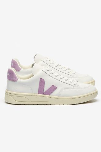 Veja V-12 Leather - White Orchid