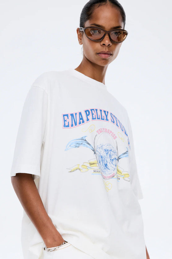 Ena Pelly Vacation Tee - Vintage White