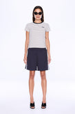 Ena Pelly Valentina Stripe Short - Charcoal