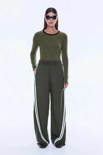 Ena Pelly Valentina Stripe Pant - Olive