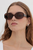 Lu Goldie Valentina Sunglasses - Coffee