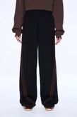 Ena Pelly Valentina Stripe Pant - Black/Brown