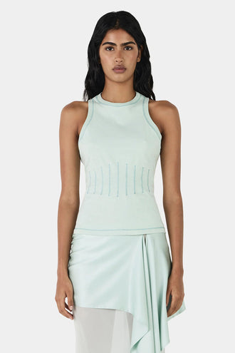 Hansen & Gretel Val Topstitch Tank - Seaform