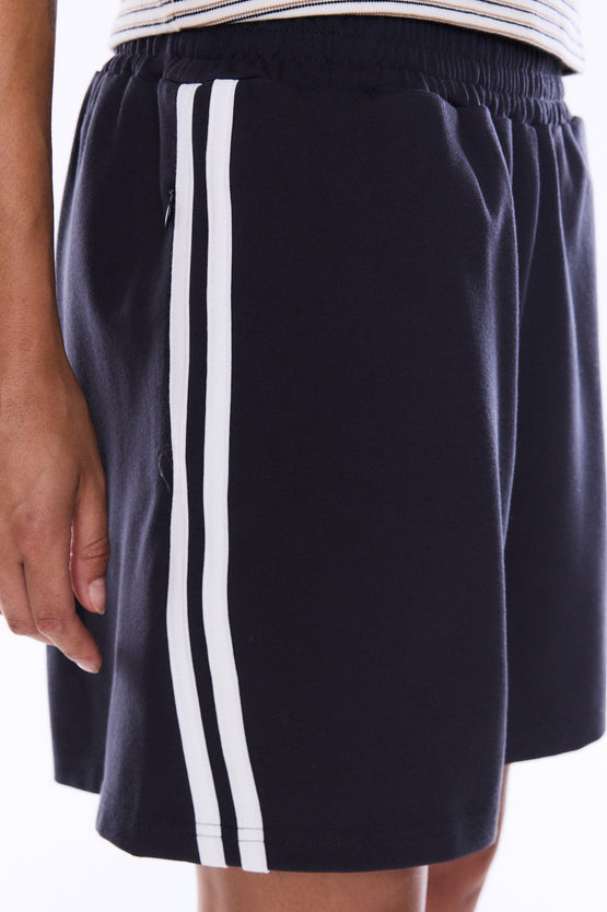 Ena Pelly Valentina Stripe Short - Charcoal
