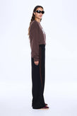 Ena Pelly Valentina Stripe Pant - Black/Brown